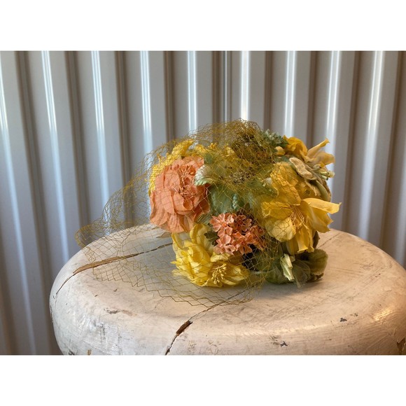 Floral Fascinator/Hat 1950s/1960s - Picture 6 of 10